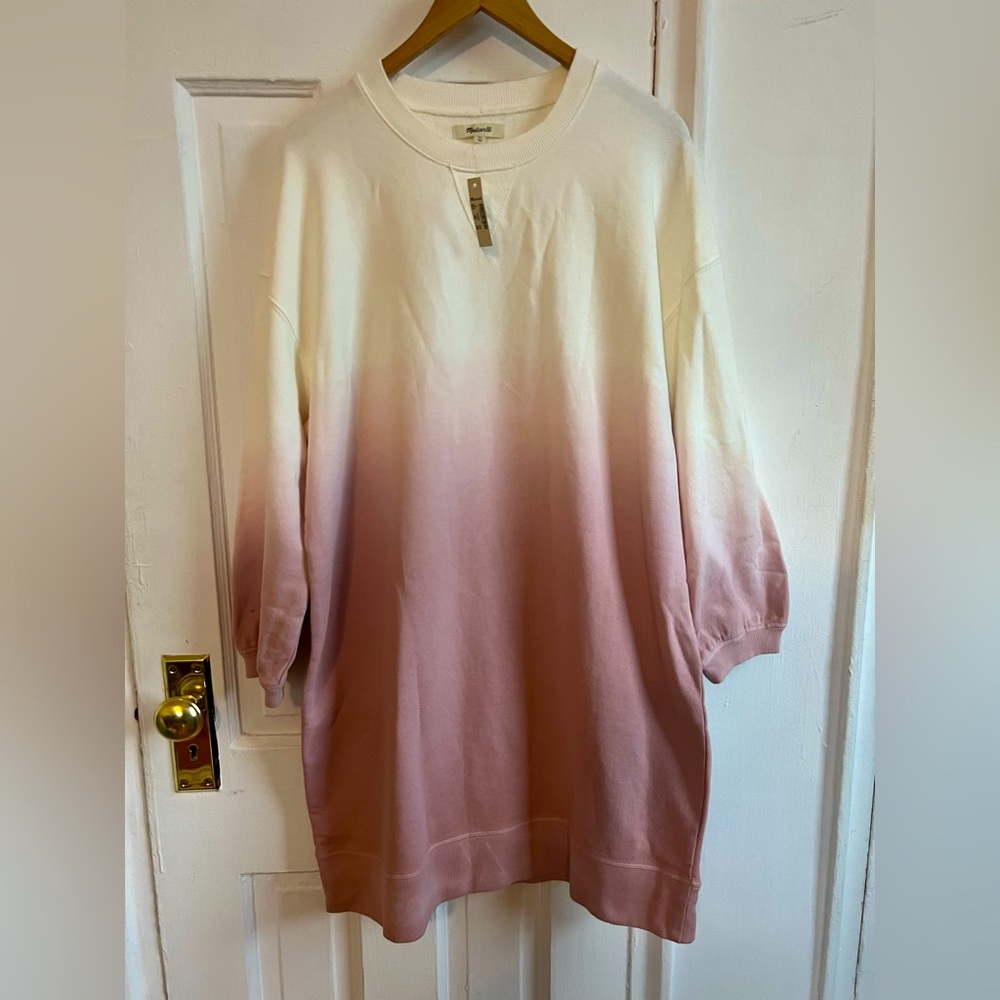 Madewell sweatshirt dress size XL never worn tags on
